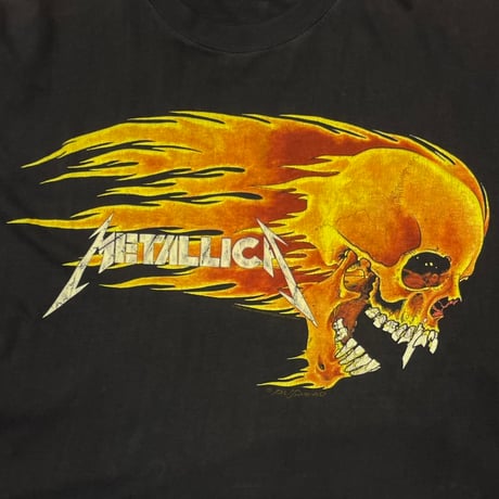 METALLICA PUSHEAD FLAME SKULL EURO XL 8874