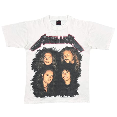 METALLICA STAGE SET 1991-1992 WHITE METALLICA TAG LARGE 1284