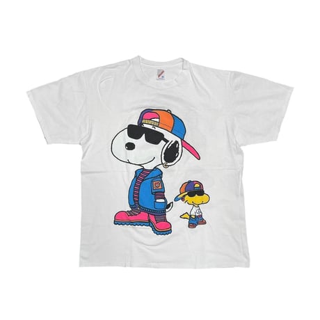 PEANUTS SNOOPY & WOODSTOCK LINK PRINT TEE JERZEES XL 2687