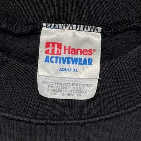 Apple MULTI COLOR LOGO CREWNECK SWEAT BLACK HANES XL 4275