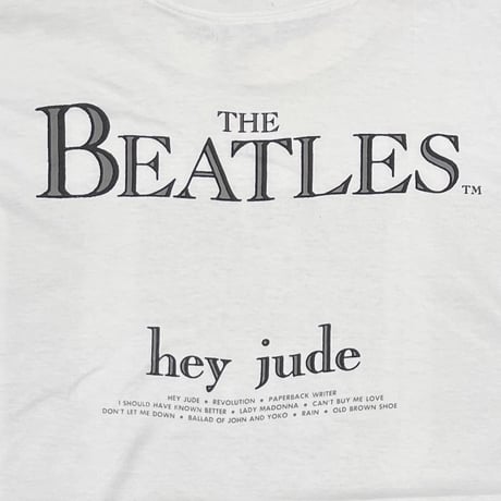 THE BEATLES hey jude WHITE XL 7680