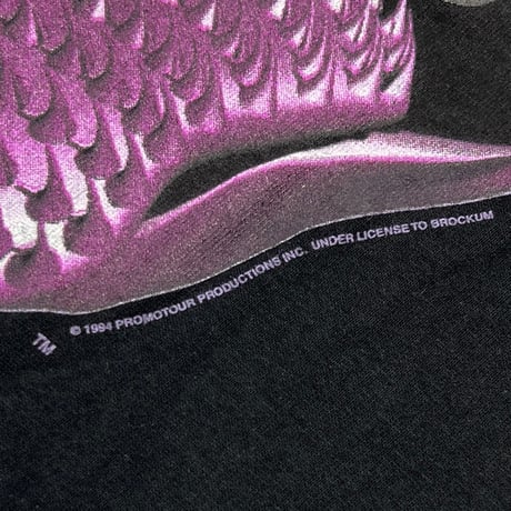 THE ROLLING STONES 1995 PURPLE SPIKE TONGUE VOODOO LOUNGE 94/95 LS FRUIT OF THE LOOM XL 5892