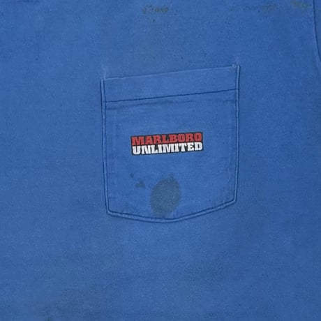 Marlboro UNLIMITED COYOTE POCKET TEE BLUE OSFA FITS XL 1287