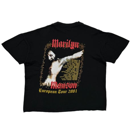 MARILYN MANSON EUROPEAN TOUR 2001 BACK HOLYWOOD EURO BOOTLEG XL 5221
