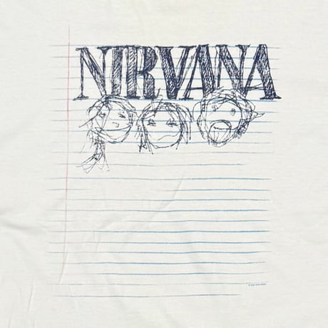 NIRVANA Y2K 1997 NOTE LS WHITE FITS XL 0147