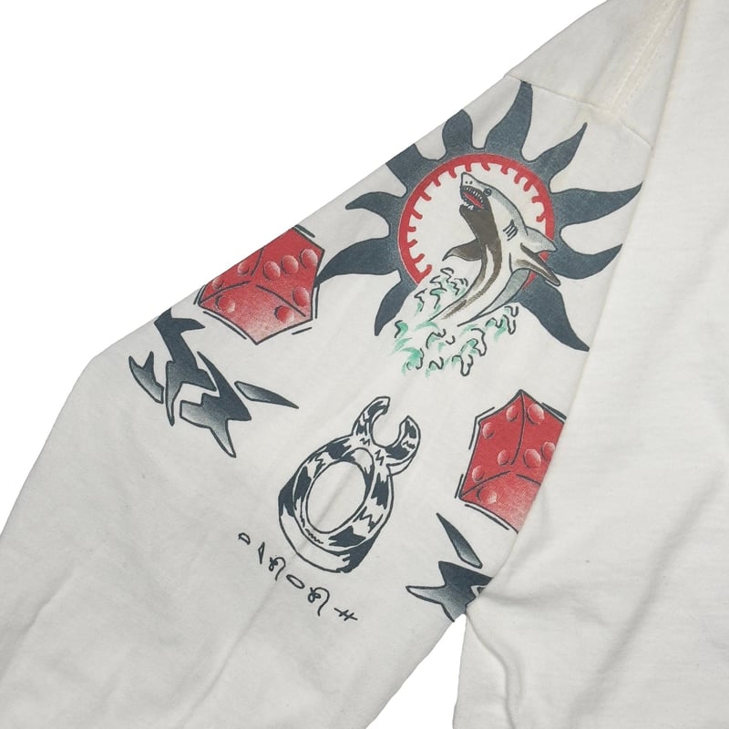 トップス DENNIS RODMAN TATTOO LS NATURAL LARGE DENNIS RODMAN