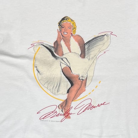 MARILYN MONROE 1989 ILLUST WHITE FRUIT OF THE LOOM XL 4948