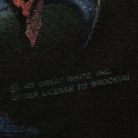 GREAT WHITE TOUR 1989 TEE BLACK XL 0921