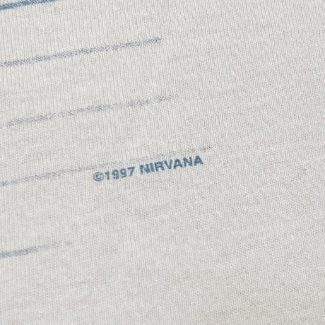 NIRVANA 1997 NOTE WHITE FRUIT OF THE LOOM LARGE 4144