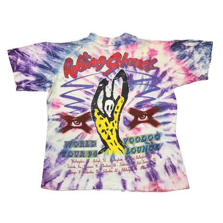 THE ROLLING STONES VOODOO LOUNGE 1994 BOOTLEG TIE DYE XL 3216