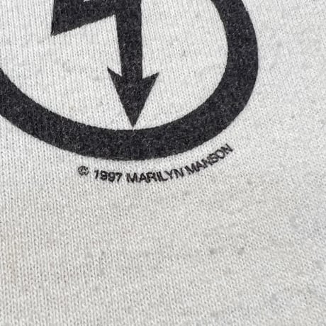 MARILYN MANSON ANTICHRIST SUPERSTAR ANGEL RINGER WHITE ANVIL XL 0946