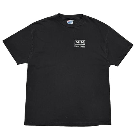 NINE INCH NAILS LOCAL CREW BACK CRUSH NIN LOGO HANES XL 3359