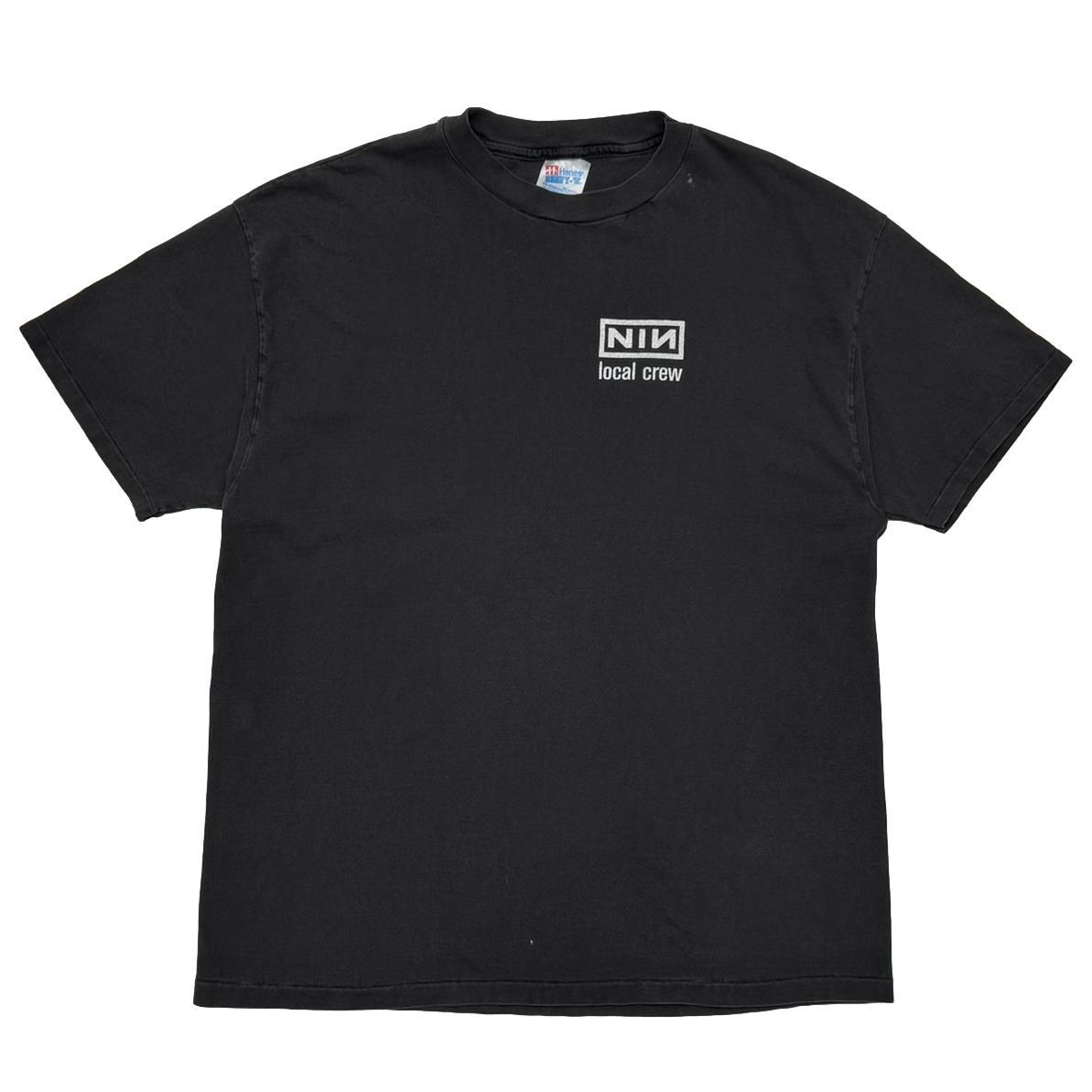 NINE INCH NAILS LOCAL CREW BACK CRUSH NIN LOGO