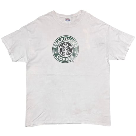 STARBUCKS COFFEE LOGO AAFES WHITE Hanes XL 4486