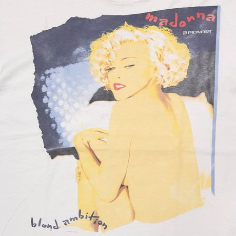 MADONNA BLOND AMBITION WORLD TOUR 90 PRESENTED BY PIONEER WHITE FITS XL 1478