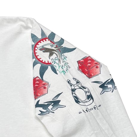 DENNIS RODMAN TATTOO LS WHITE XL 2741
