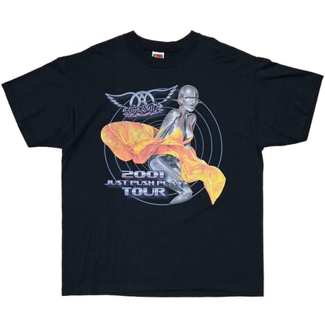 AEROSMITH 2001 JUST PUSH PLAY TOUR BOOTLEG FRUIT OF THE LOOM XL 9574