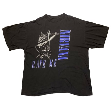 NIRVANA RAPE ME IN UTERO BOOTLEG TEE FITS XL 2784