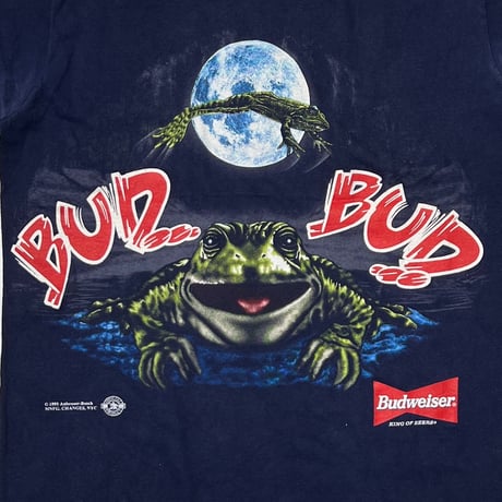 Budweiser FROGS THIS BUD'S FOR YOU NAVY CHANGES LARGE 1824