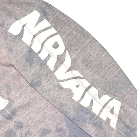 NIRVANA NEVERMIND TIEDYE LIGHT PINK x LIGHT GREY LS FITS XL 8679