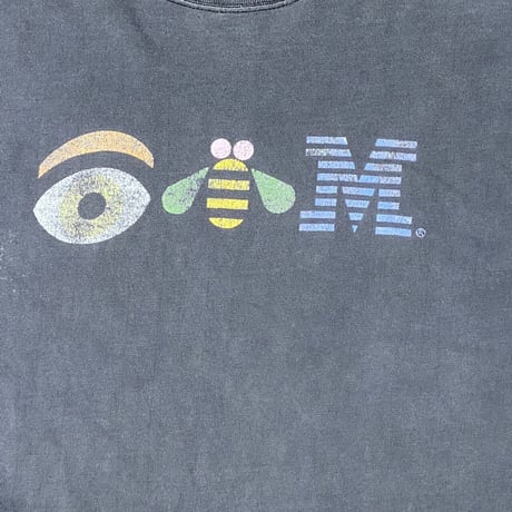 IBM EYE BEE M LOGO TEE BLACK FITS XL 6853
