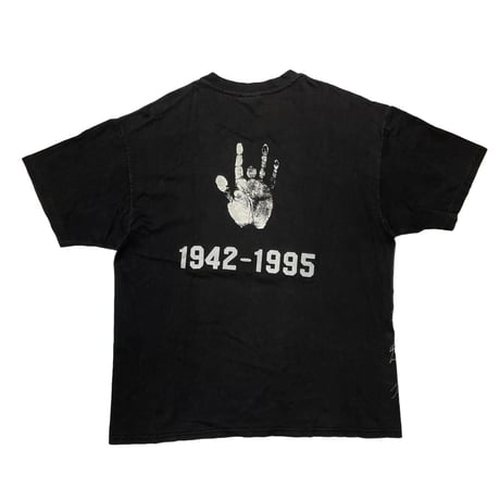 JERRY GARCIA GRATEFUL DEAD FACE DOUBLESIDE RARE 1942-1995 HANES XL