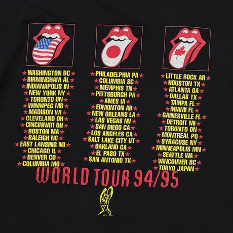 THE ROLLING STONES VOODOO LOUNGE 94/95 BLACK LARGE 3855