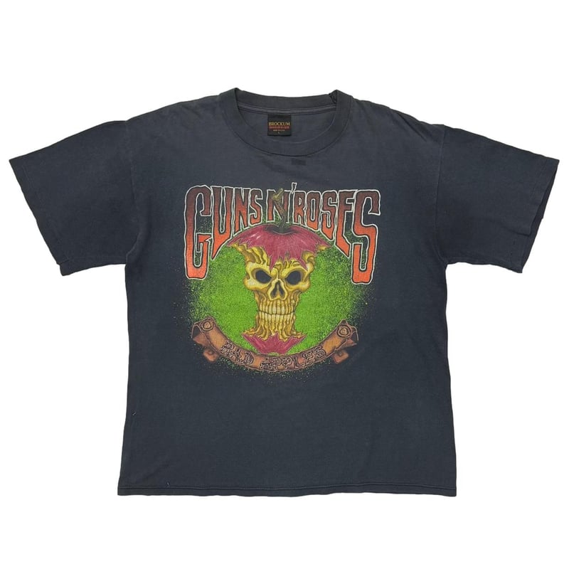 【Taka着用】Guns N' Roses ‐ BAD APPLES【本物】 GUNS N' ROSES BAD APPLE 1992 BROCKUM LARGE 4693