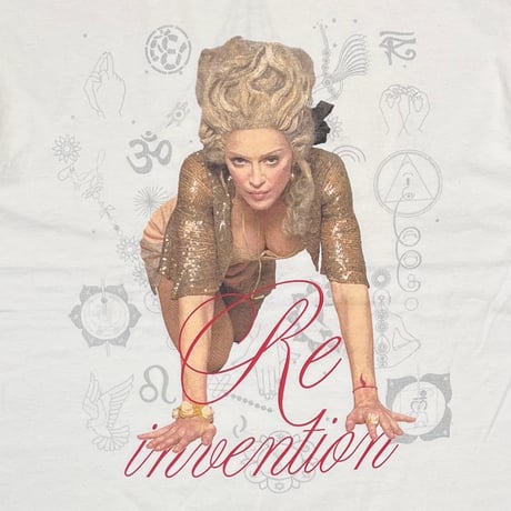 MADONNA 2004 TOUR RE INVENTION WHITE FRUIT OF THE LOOM LARGE 3397