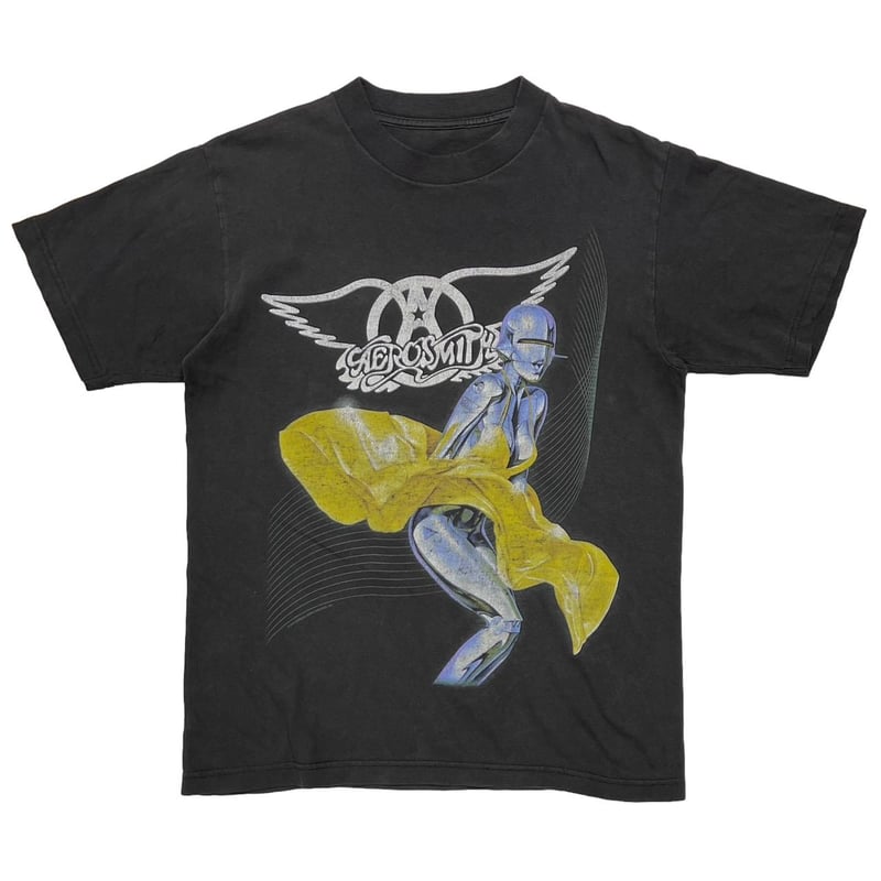 Aerosmith Just Push Play Tour Tシャツ 古着 00s USA製 AERO SMITH 「Just Push Play」 ツアー ハード ロック
