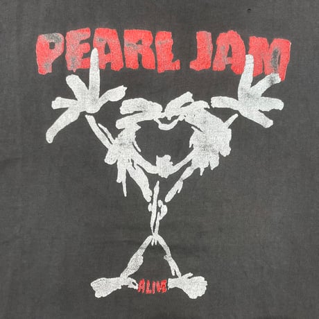 PEARL JAM ALIVE BACK TEXT BOOTLEG HANES XL 3650