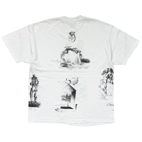 SALVADOR DALI 1904-1989 MULTI ART GRAPHIC OVP WHITE HANES XL 4535