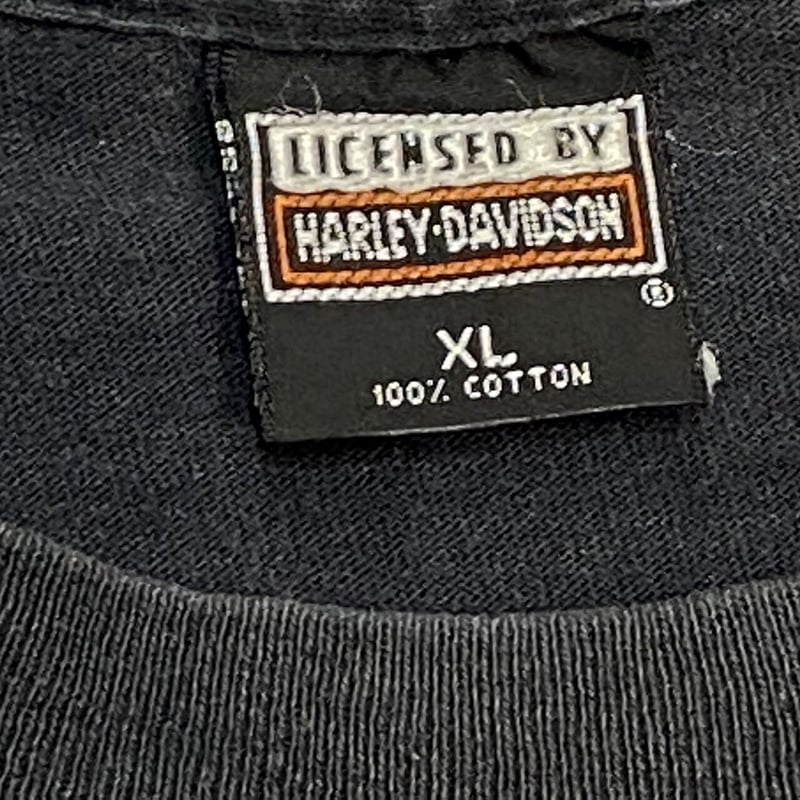 HARLEY DAVIDSON 1995 OVP EAGLE TEE BLUE ORANGE