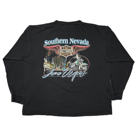 HARLEY DAVIDSON TIGER ANTAMED FLAME LS BACK LAS VEGAS SOUTHERN NEVADA XL 5186
