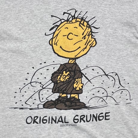 PEANUTS ORIGINAL GRUNGE ASH GREY LARGE 4215