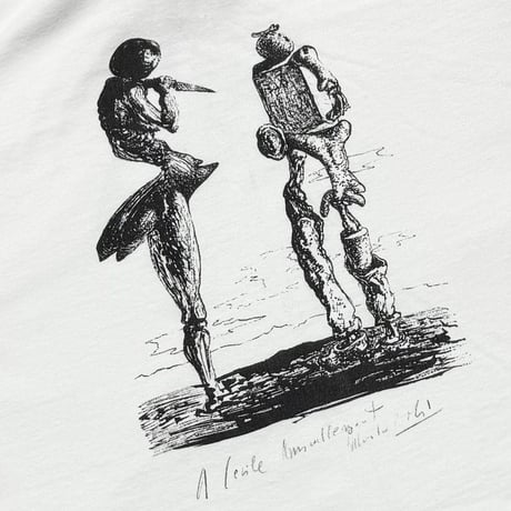 SALVADOR DALI 1904-1989 MULTI ART GRAPHIC OVP WHITE HANES XL 4535