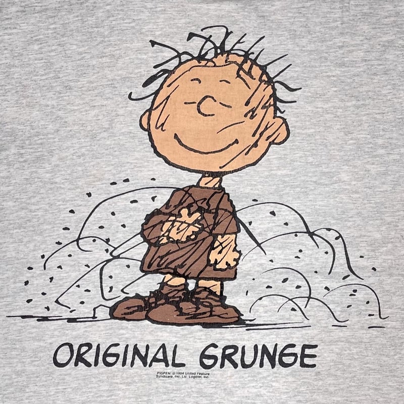 トップス PEANUTS ORIGINAL GRUNGE GREY XL 5430 PEANUTS ORIGINAL GRUNGE GREY XL 2983 | greatLAn