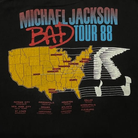MICHAEL JACKSON BAD TOUR 1988 NORTH AMERICAN TOUR FITS XL 2702