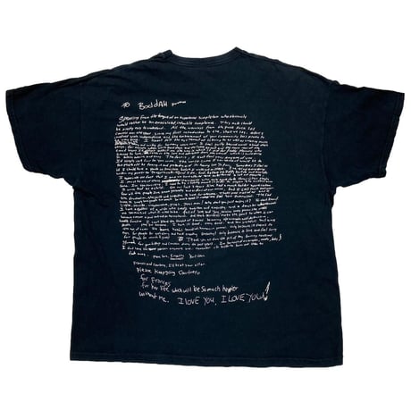 NIRVANA "Buddhist beatitude" KURT COBAIN SUICIDE NOTE SCREEN STARS XL 1099