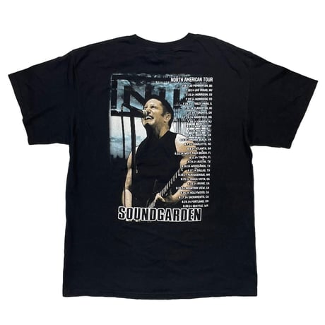 NINE INCH NAILS NORTH AMERICAN TOUR WITH SOUNDGARDEN BOX LOGO ALSTYLE LARGE 0633