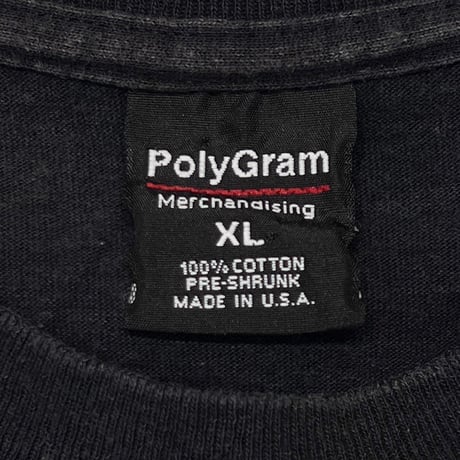 WU-TANG CLAN BLUE GLOBE LOGO BACK MEMBER POLYGRAM XL 4650