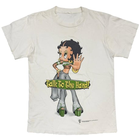 BETTY BOOP 1998 Talk To The Hand! WHITE FITS MEDIUM 6037