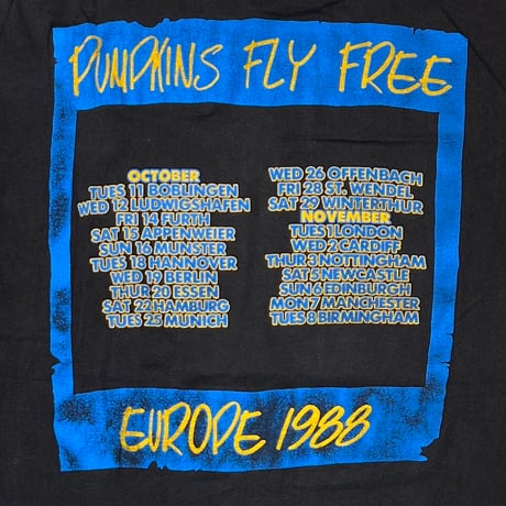 HELLOWEEN 1989 PUMPKINS FLY FREE EUROPE 1988 EURO FITS LARGE 7725