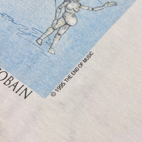 NIRVANA KURT COBAIN MEMORIAL ADULT WHITE anvil LARGE 6713