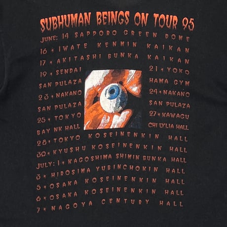 SKID ROW SUBHUMAN BEINGS ON TOUR 1995 FRUIT OF THE LOOM LARGE 0472