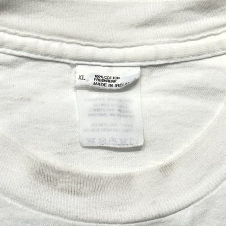 DE LA SOUL FEET HIGH AND RISING TOUR 1990 FRONT SQUARE DOUBLE SIDE WHITE XL 6206