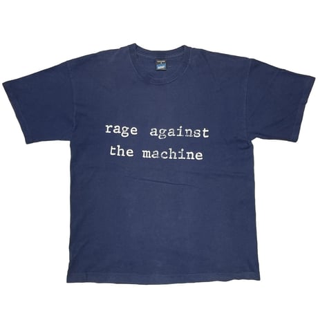 RAGE AGAINST THE MACHINE R LOGO DOUBLE SIDE NAVY SCREEN STARS XL 8443
