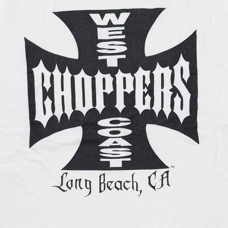 WEST COAST CHOPPERS IRON CROSS LS WHITE XL 8294