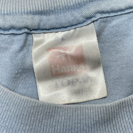 OASIS DEFINITELY MAYBE LIGHT BLUE HANES LARGE 6280