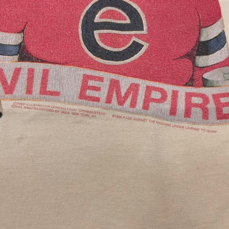 RAGE AGAINST THE MACHINE EVIL EMPIRE NATURAL TULTEX XL 8439